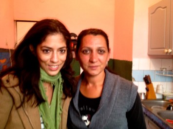 Marianna Pongo (right). Writer, artist, Gusev resident. 